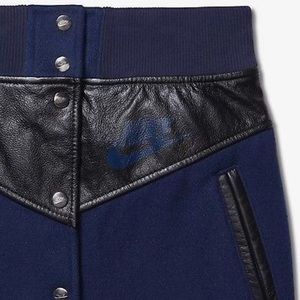 NikeLab X Wool Leather Windrunner Varsity Skirt